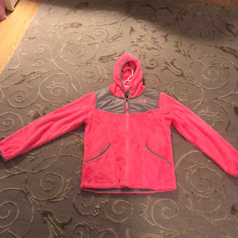 North face hot pink jacket